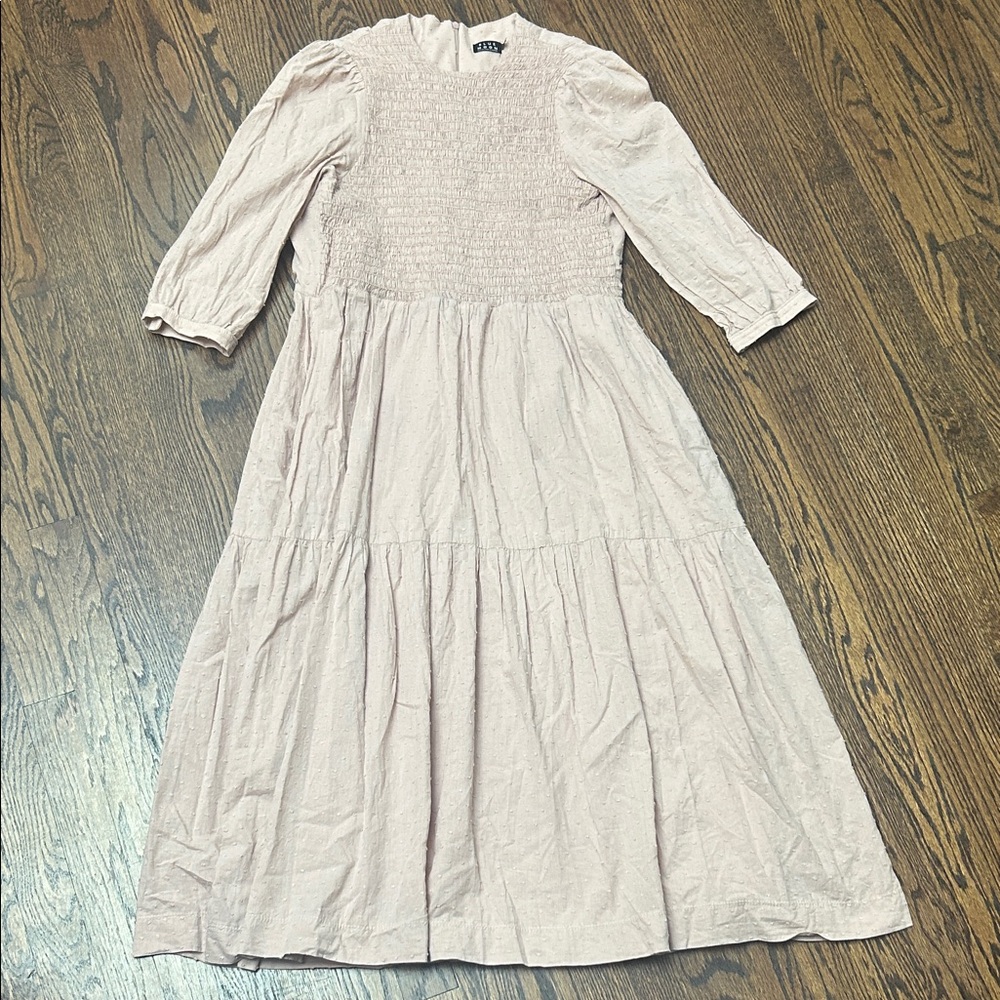 Elegant Pink Midi Dress